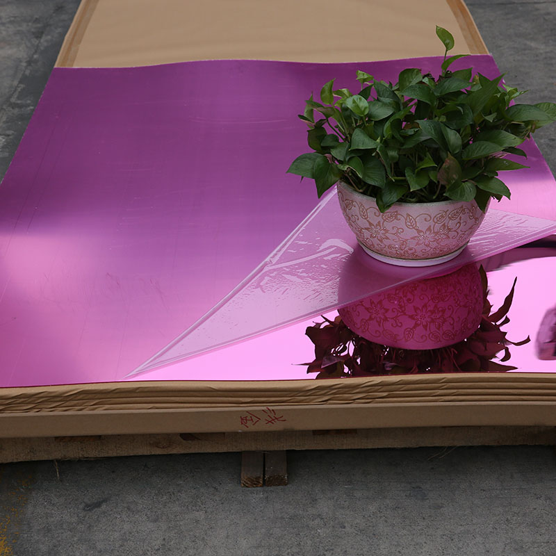 1220*2440mm 3mm Pink Acrylic Mirror Sheet
