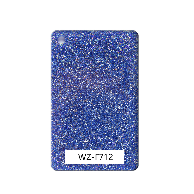 Blue Glitter Acrylic Sheet