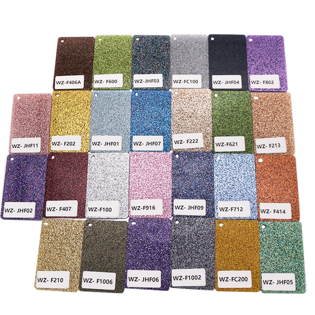 1220x2440mm 3mm Thickness Laser Cutting Cast Shinning Color Glitter acrylic sheet
