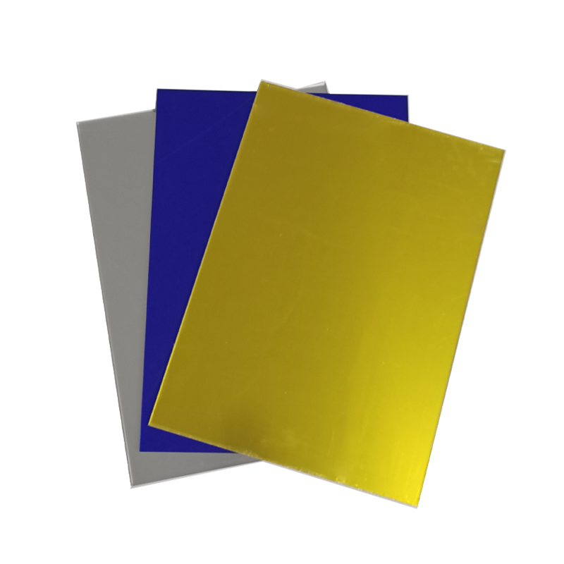 3mm Promotion Price Gold Color Ps Mirror Sheet For Decoration