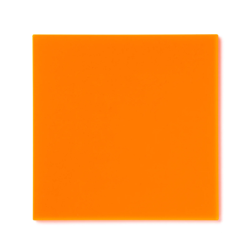 Light Diffuser Orange Fluorescent Acrylic Sheet