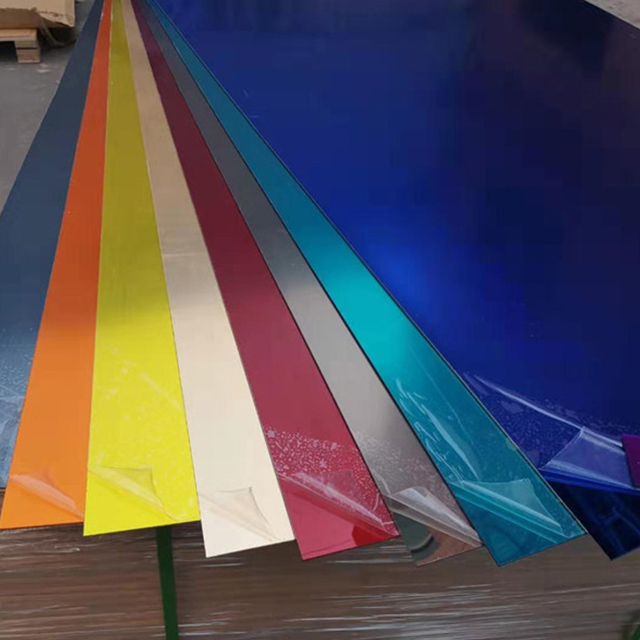 3mm 4ft X 8ft Double Sided Two Way Gold Acrylic Mirror Sheet Manufacuter