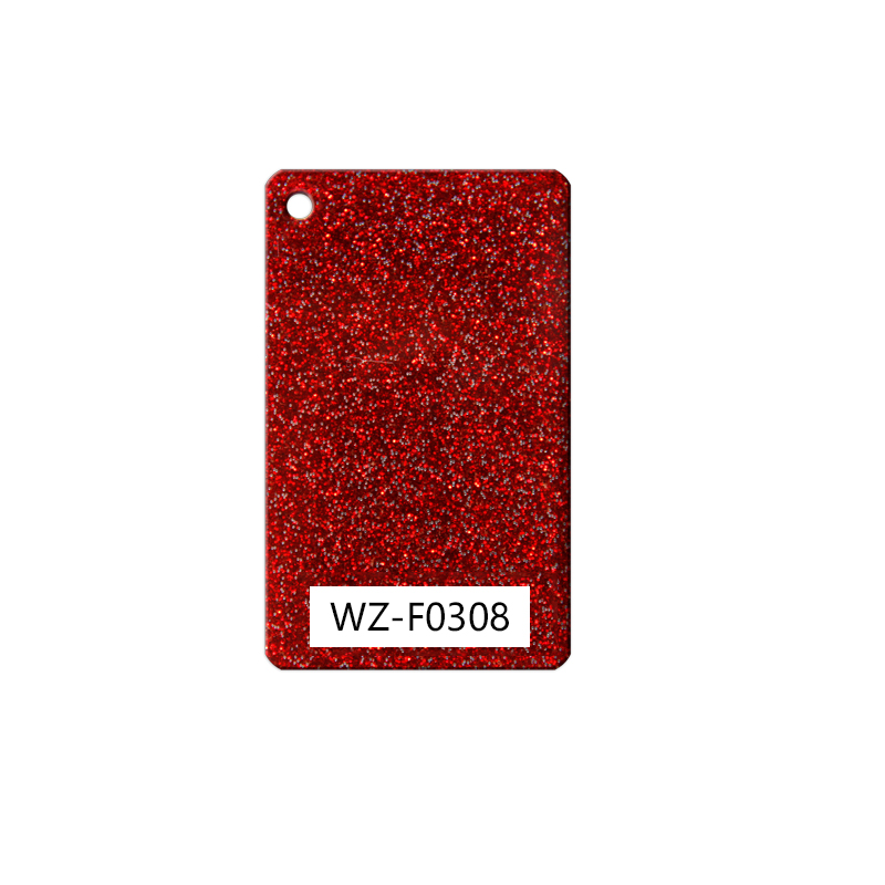 Red Glitter Acrylic Sheet